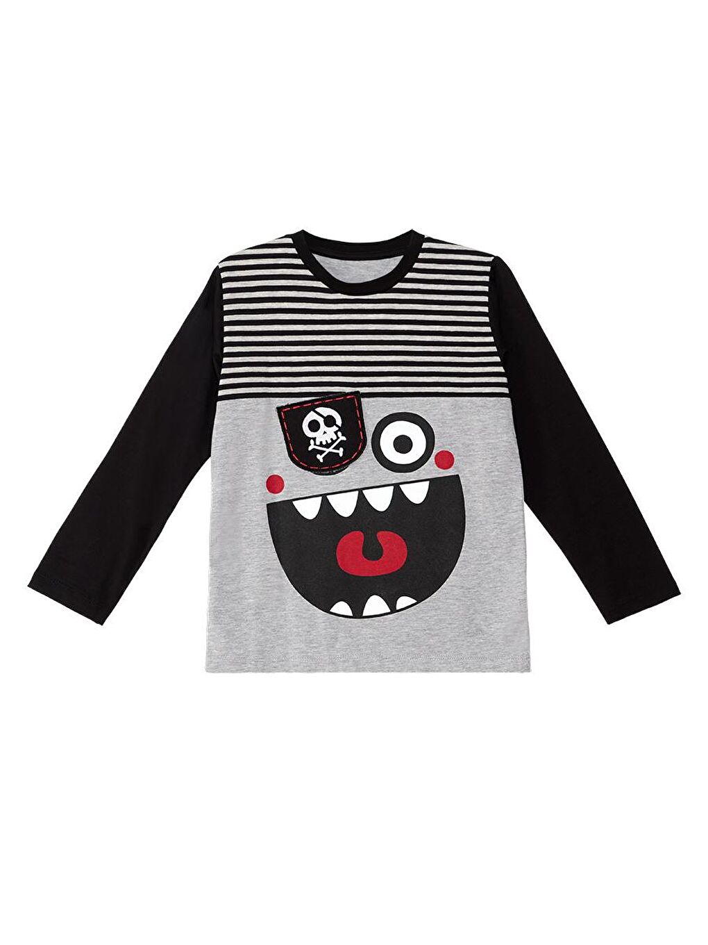 Denokids Karışık Korsan Erkek Çocuk T-shirt Eşofman Altı Takım - 4