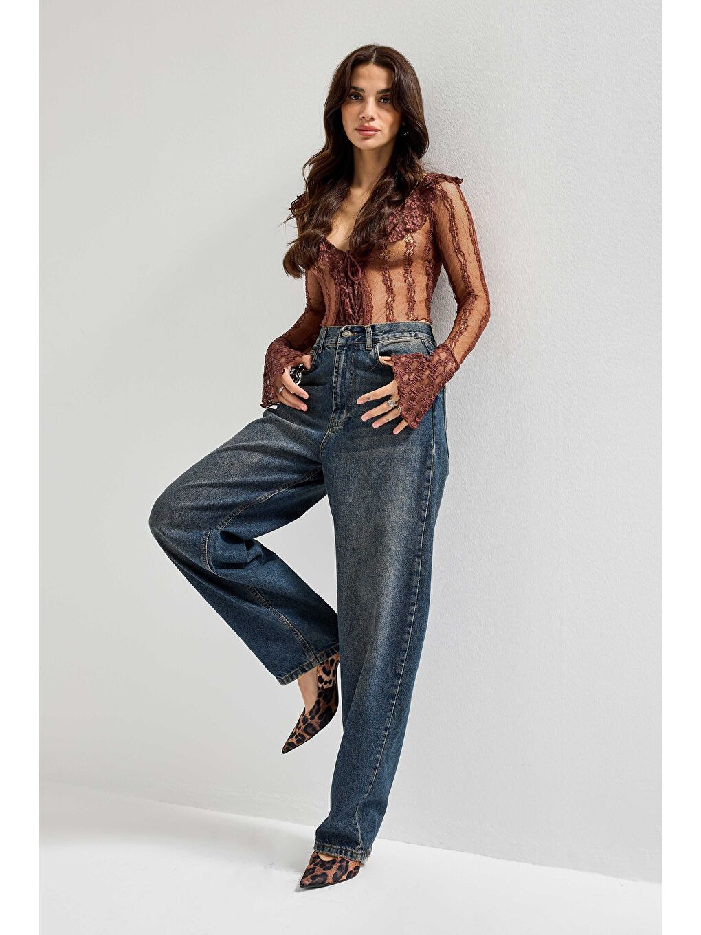 Mavi Kadın T.Kot Rengi Cindy 2w48 Skater Fir Bol Kesim Denim-1