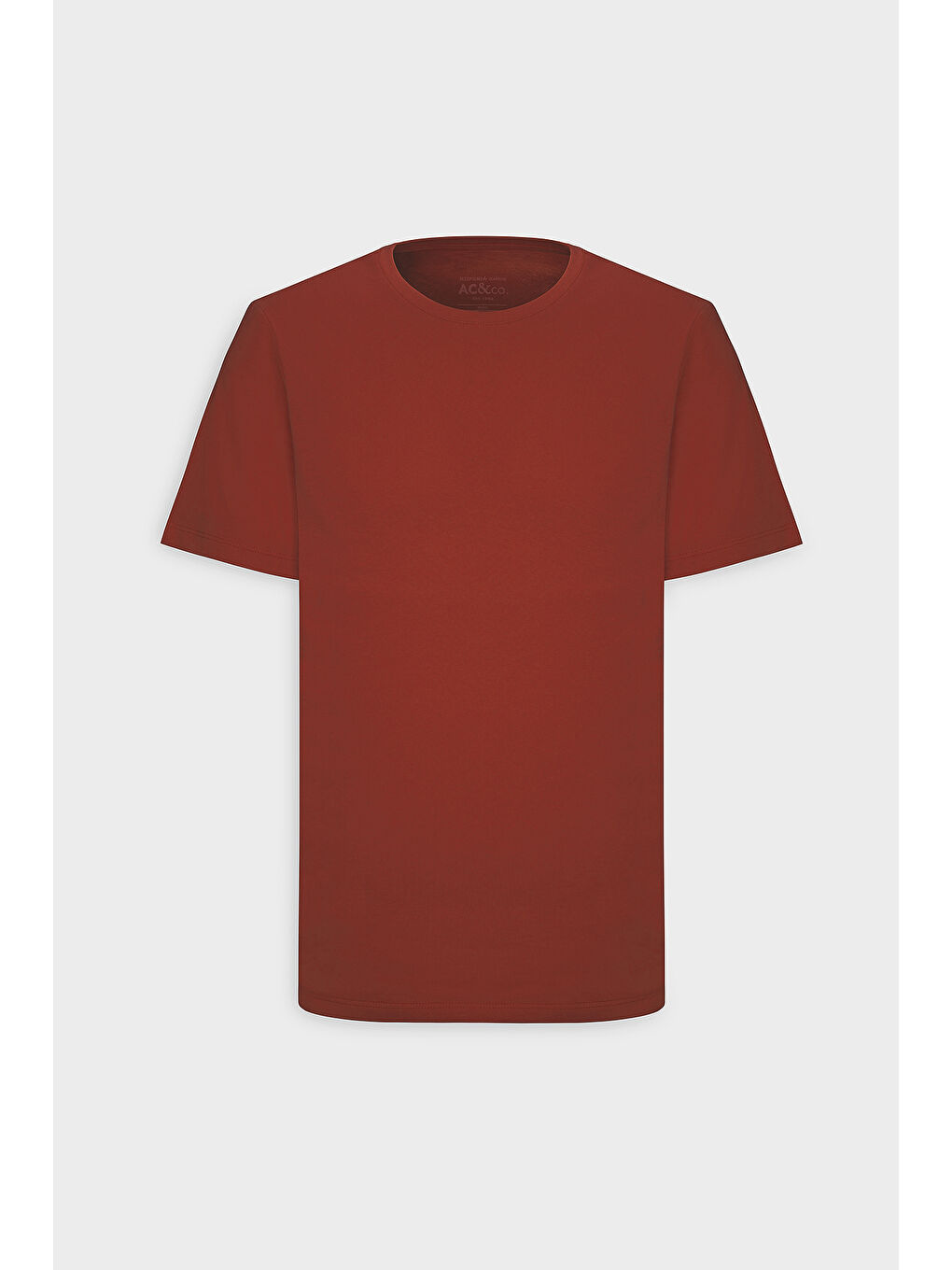 Erkek Bordo Slim Fit Dar Kesim %100 Pamuk Bisiklet Yaka Kısa Kollu Tişört-11