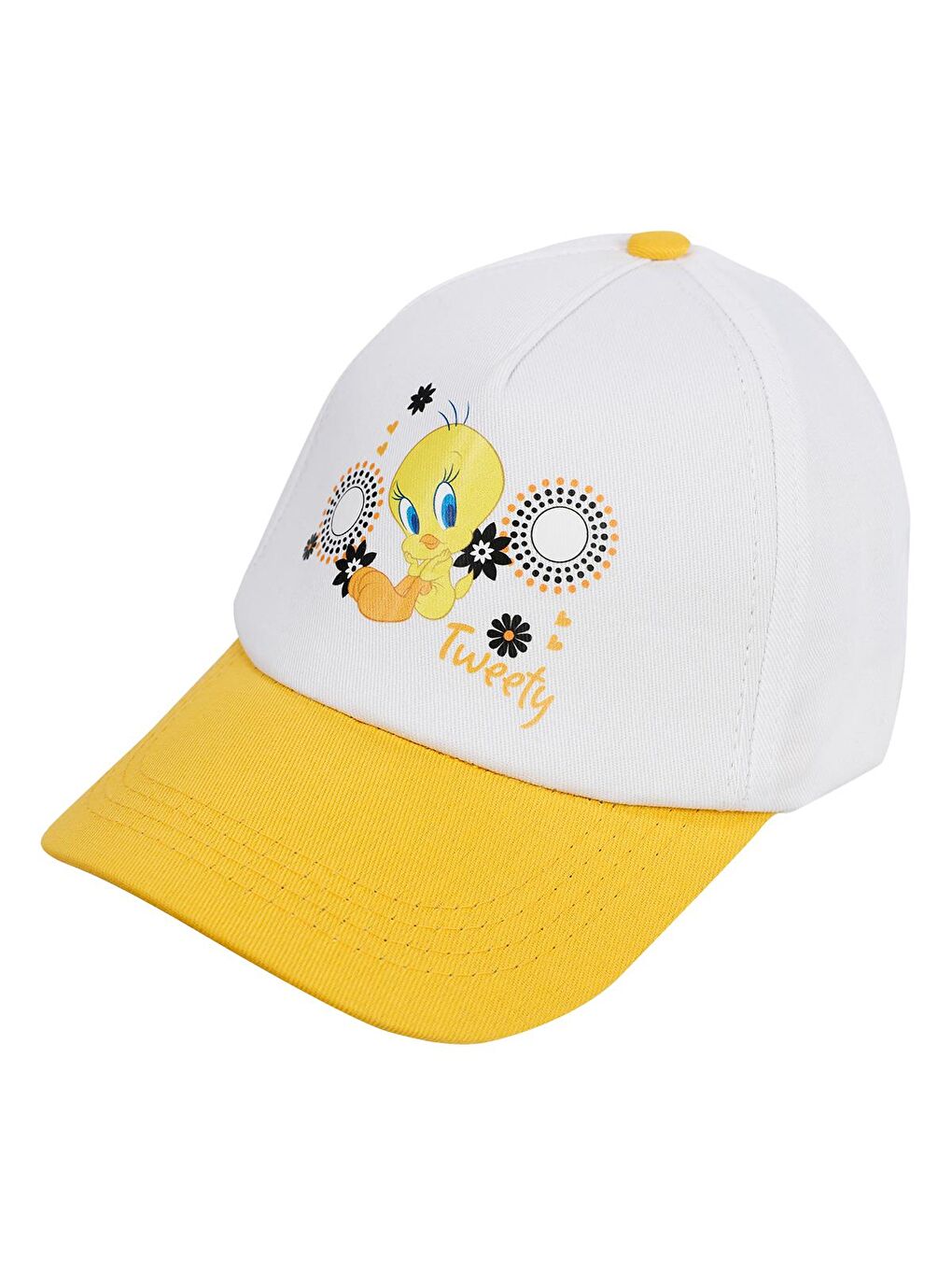 6-9 Yaş Kız Kep Şapka - Beyaz