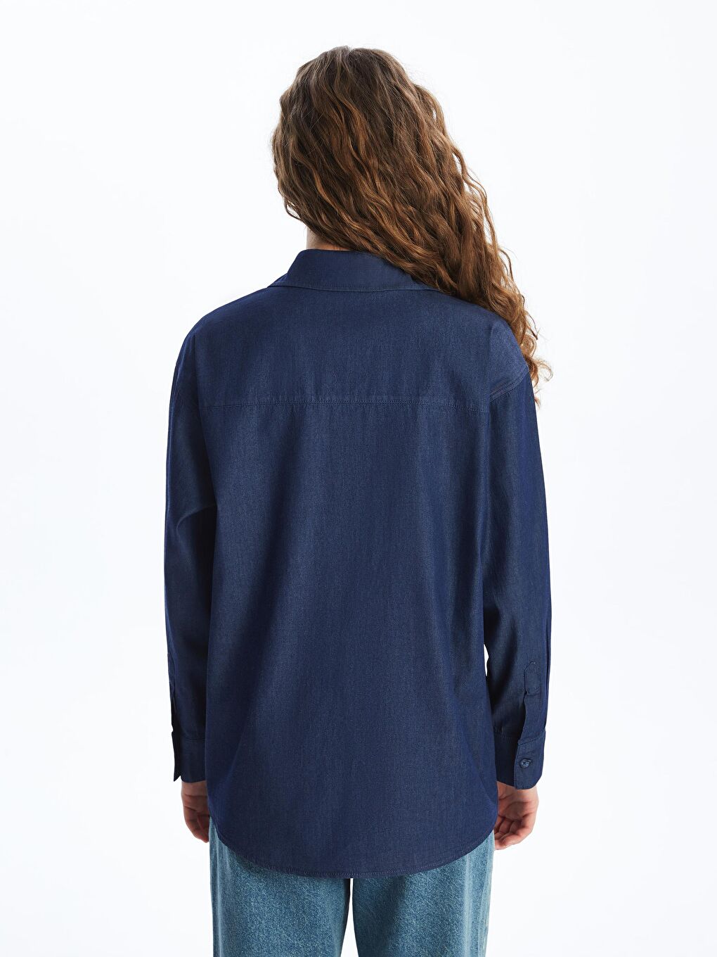 Mavi Gömlek Kadın Bg85-1