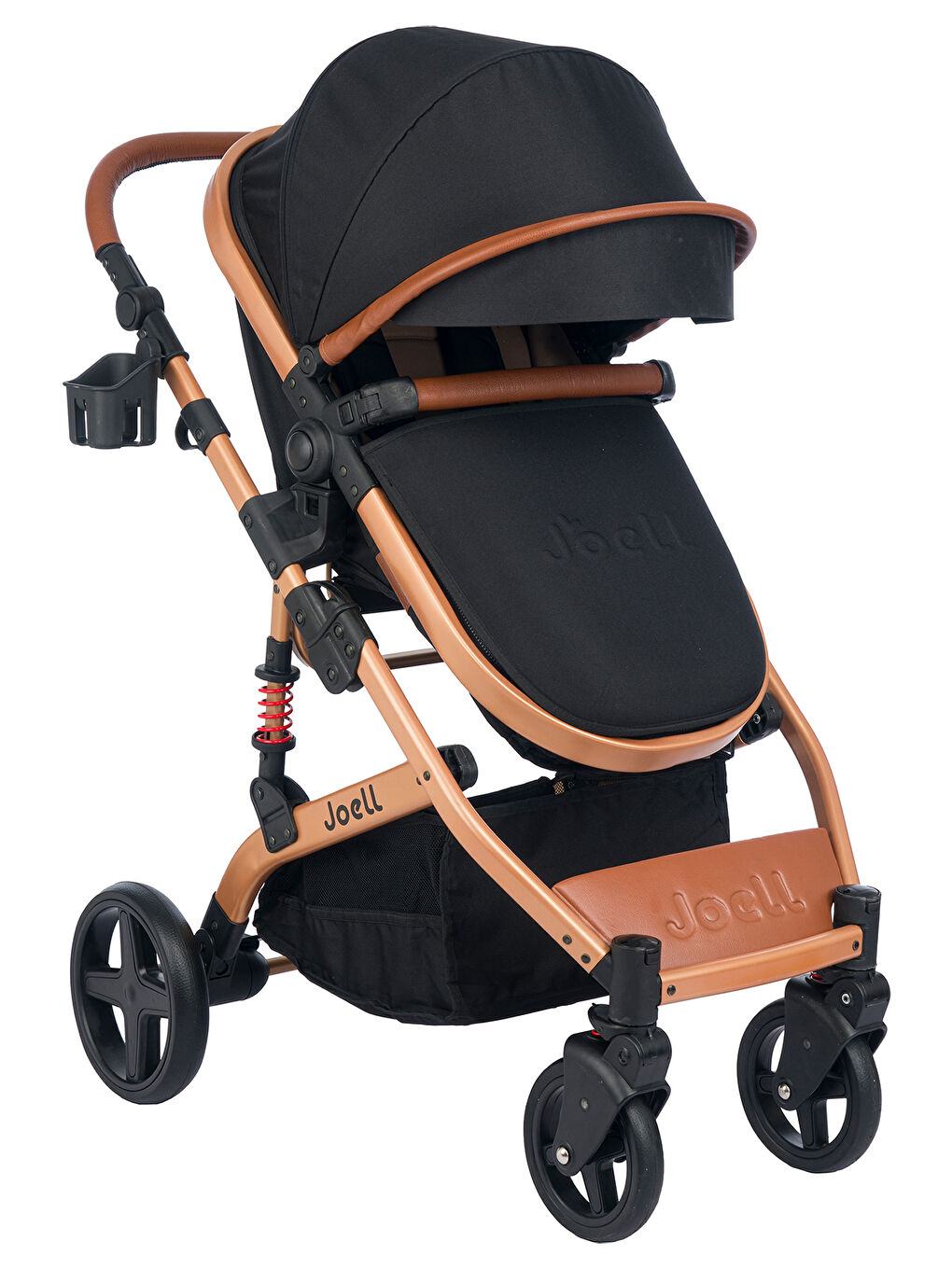 Truva Travel Sistem Bebek Arabası Gold Siyah