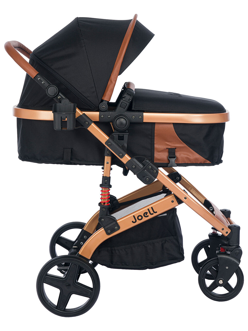 Truva Travel Sistem Bebek Arabası Gold Siyah-2