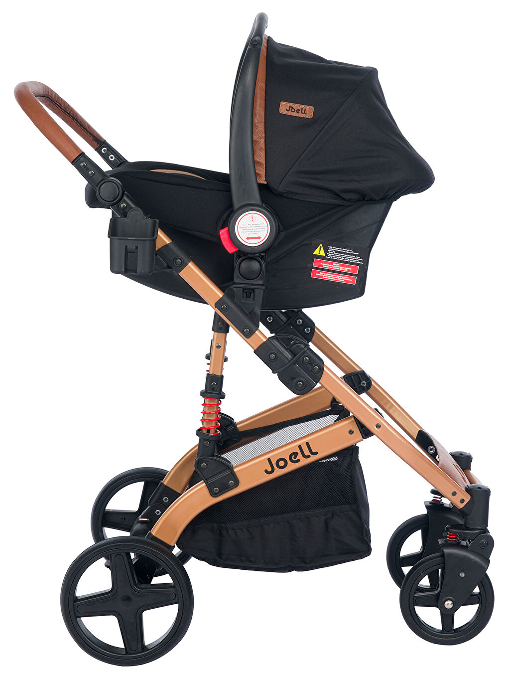 Truva Travel Sistem Bebek Arabası Gold Siyah-5