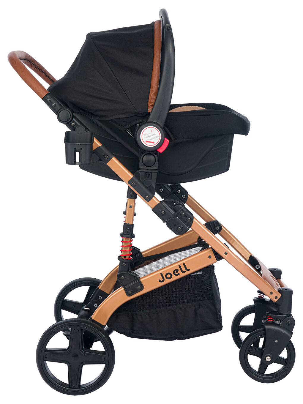 Truva Travel Sistem Bebek Arabası Gold Siyah-6