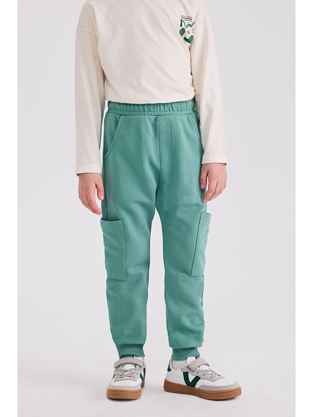 Erkek Çocuk Yeşil Eşofman Altı-1