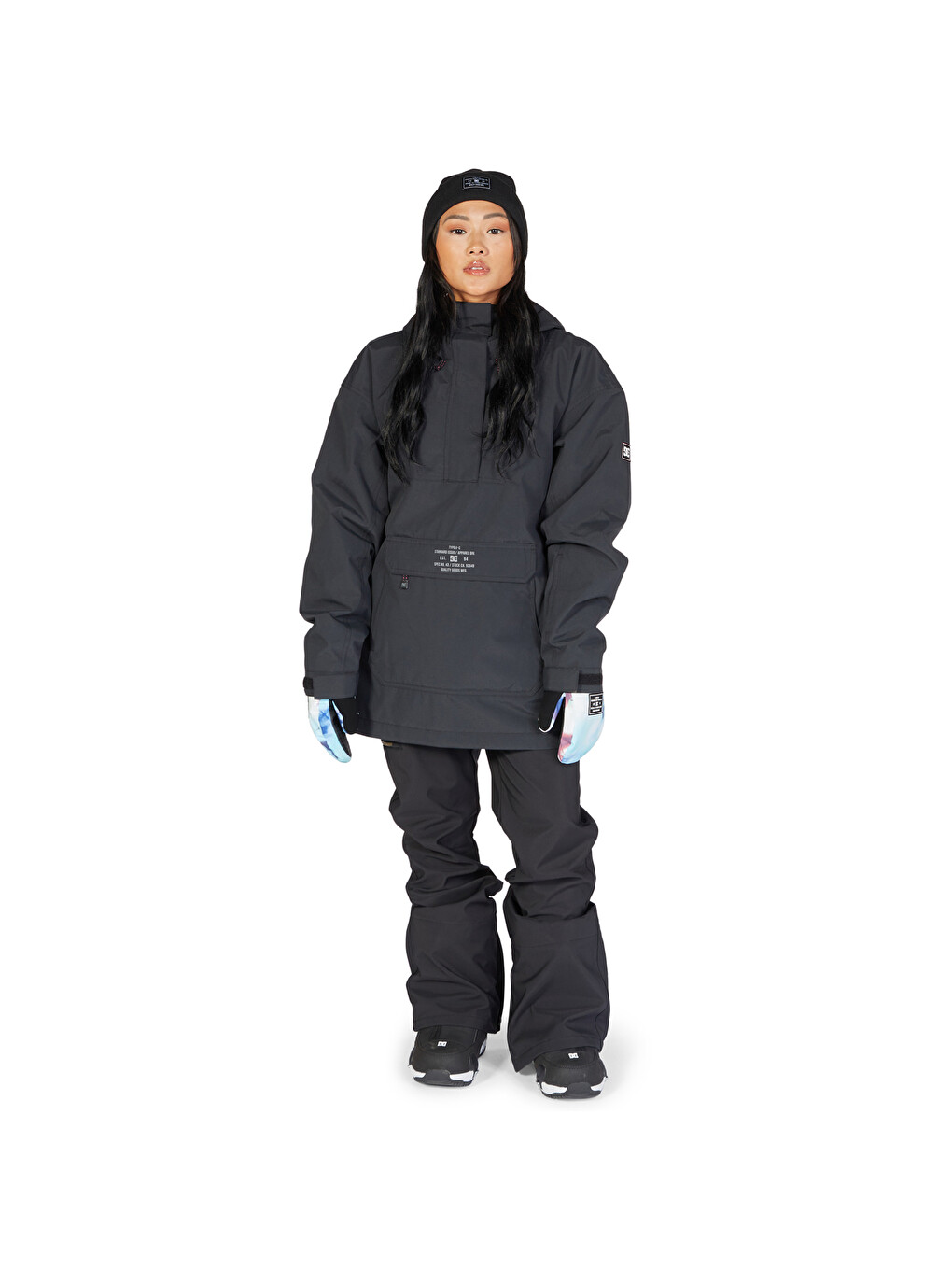 Savvy Anorak Kadın Siyah Snowboard Ceketi-7