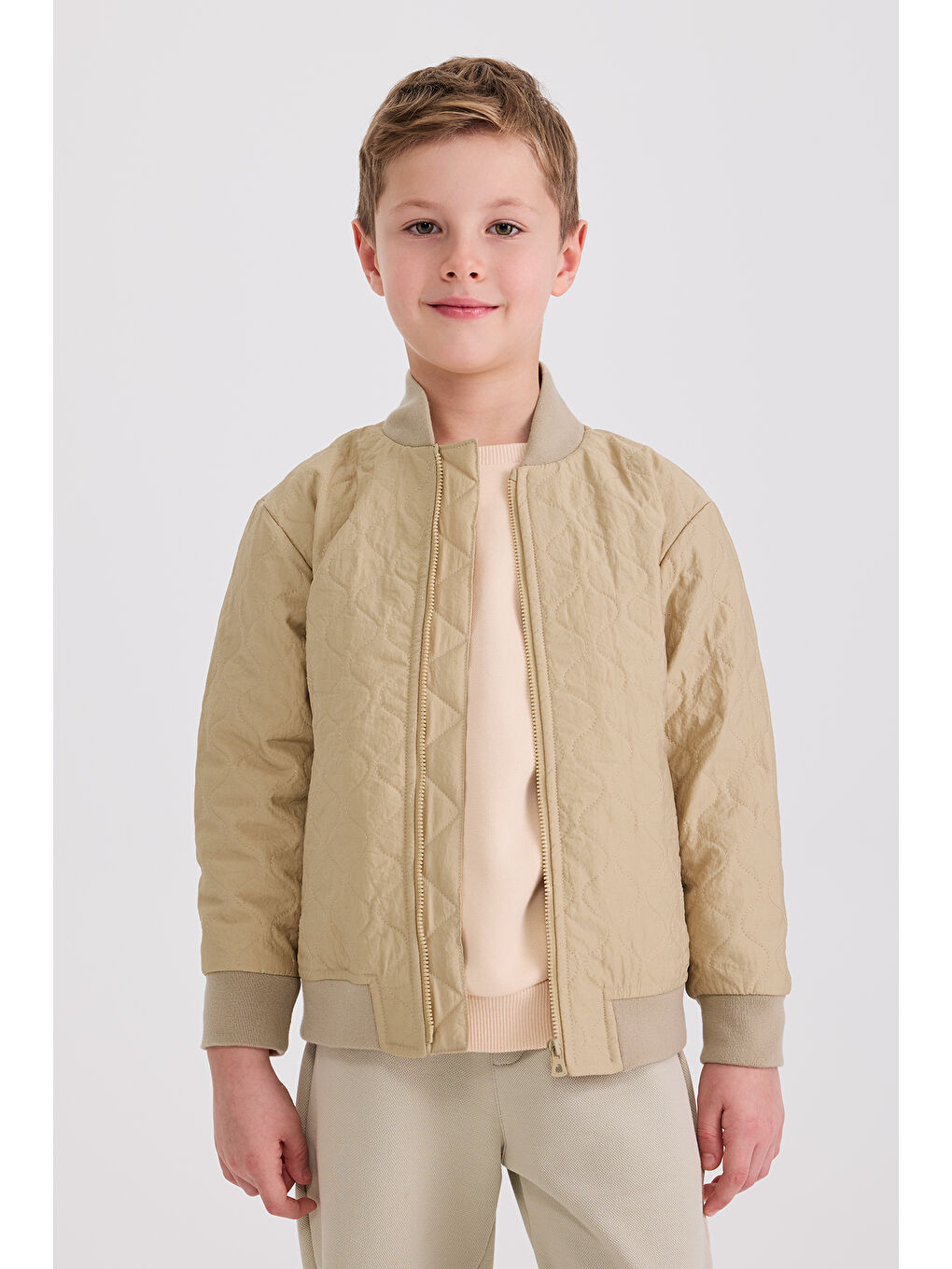 Erkek Çocuk Bej Mont-5