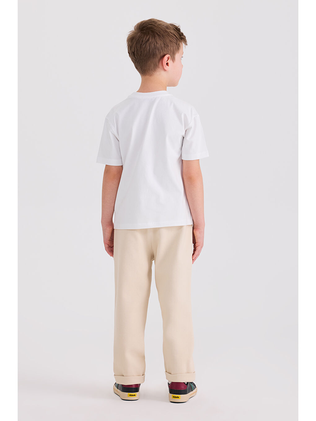 Erkek Çocuk Baskılı Beyaz Tişört-6