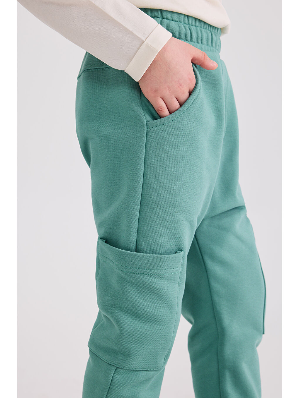 Erkek Çocuk Yeşil Eşofman Altı-5