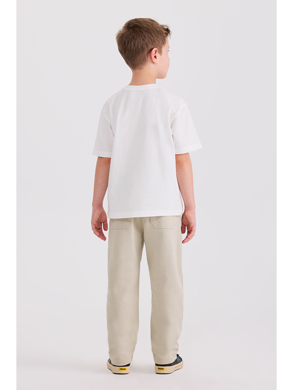 Erkek Çocuk Baskılı Ekru Tişört-6