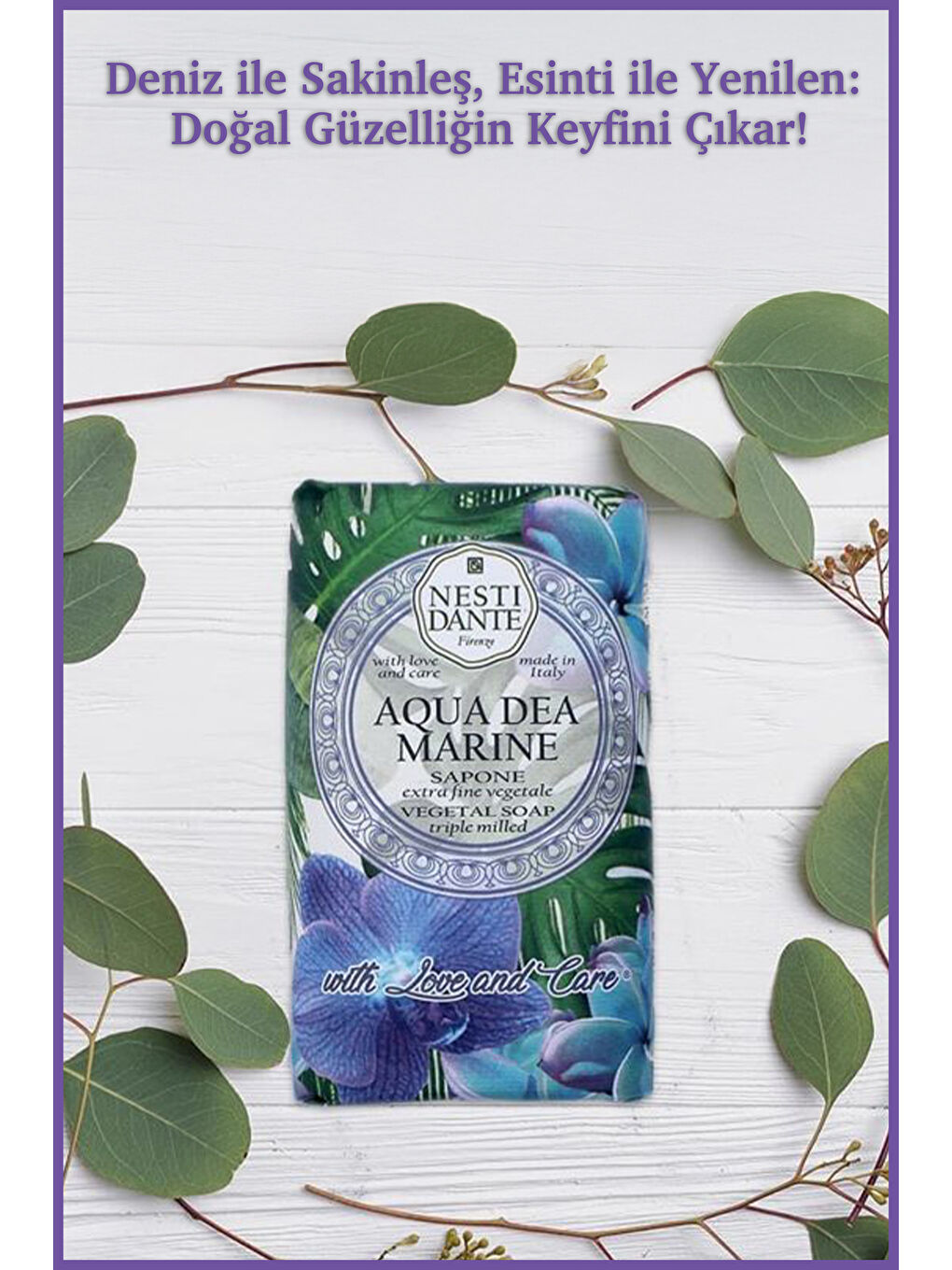 With Love And Care Aqua Dea Marine Katı Sabun 250 gr | Nemlendirici | Deniz Esintisi-4