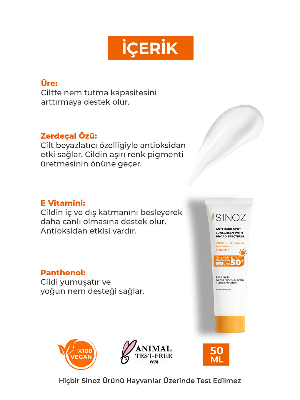 Spf 50 Leke Karşıtı Yüksek Koruyucu Yüz Güneş Kremi 50 ml Normal Ve Kuru Ciltler İçin-2