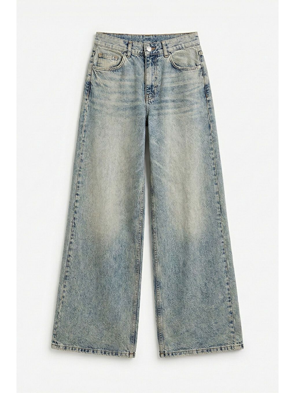 Mavi Kadın T.Kot Rengi Hera 4s6-67 Palazzo Fit %100 Pamuk Orta Bel Denim Jean-1