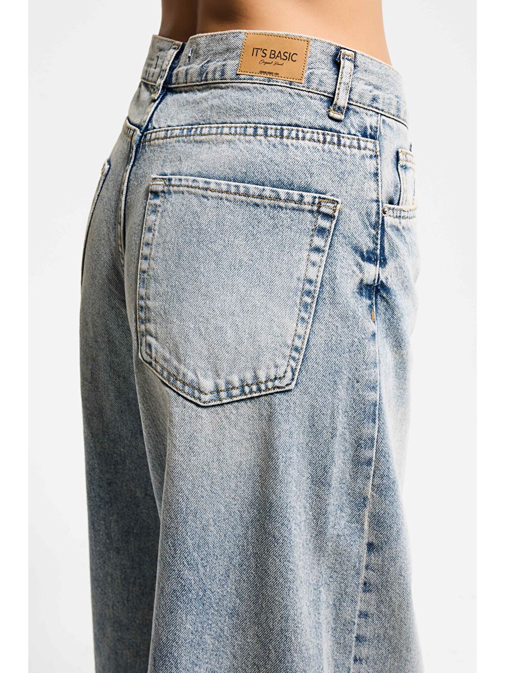 Mavi Kadın T.Kot Rengi Hera 4s6-67 Palazzo Fit %100 Pamuk Orta Bel Denim Jean-3