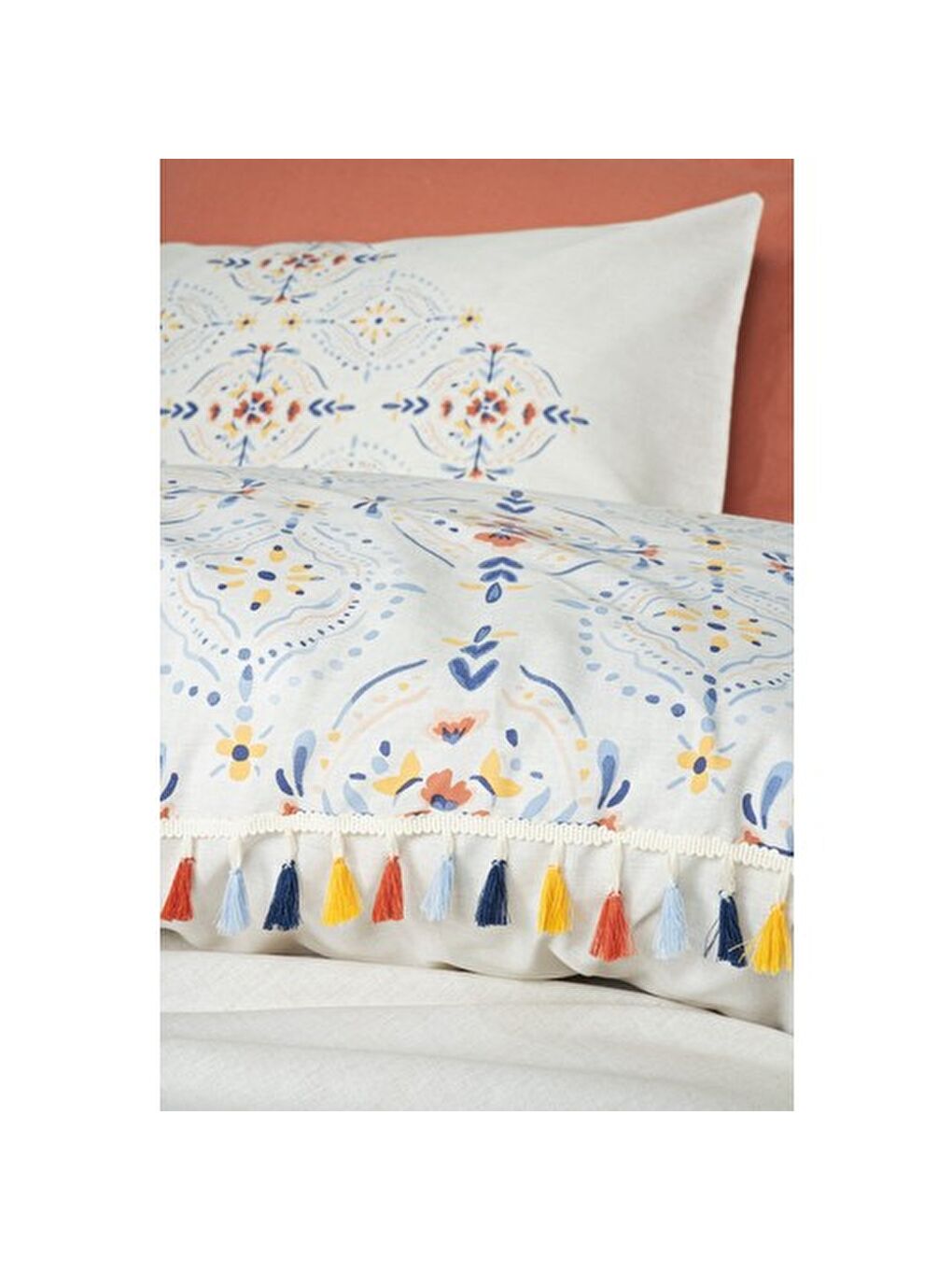 Karışık Pamuk Box Candy Serisi Tek Kişilik Nevresim Takımı Milis Kiremit-1