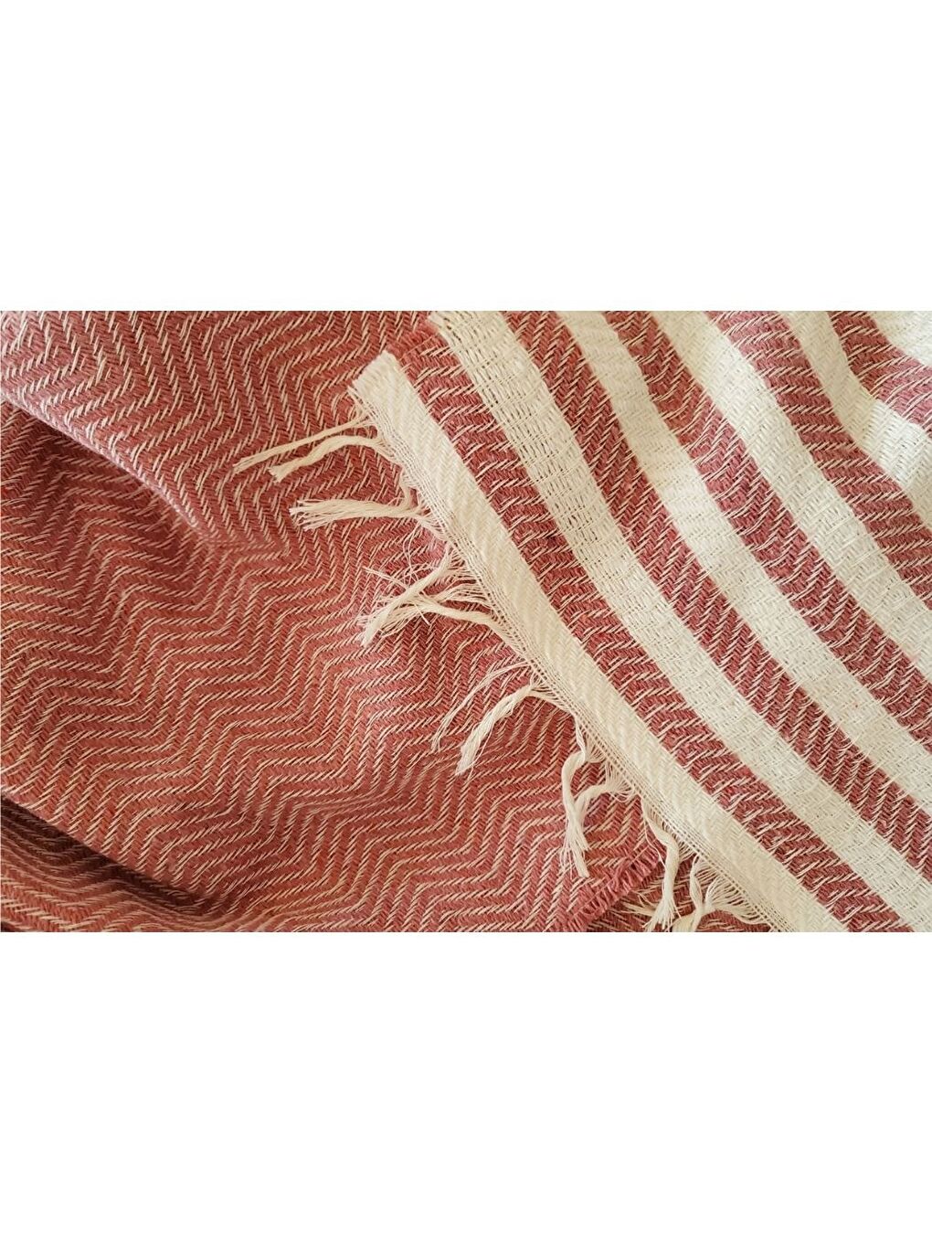 Pembe Summer Line Çok Amaçlı Örtü Pike Koltuk Örtüsü 170x220 Gül Kurusu-4