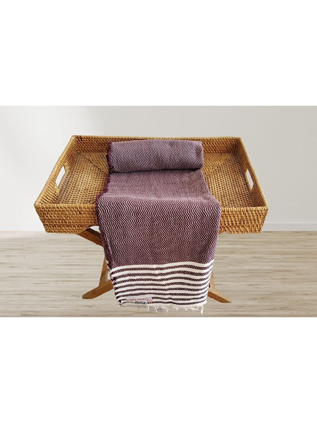 Summer Line Çok Amaçlı Örtü Pike Koltuk Örtüsü 170x220 Bordo