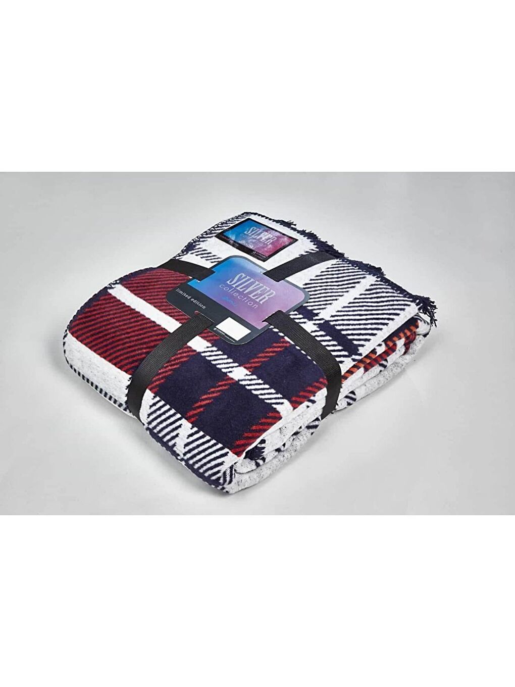 Gri Silver Collection Çift Kişilik Pamuklu Battaniye 180x220 Lou-1