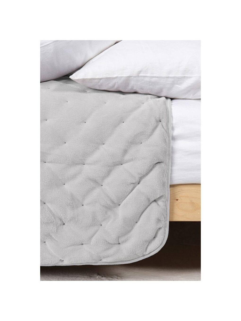 Çift Kişilik Yorgan 195x215 Açık Gri-1