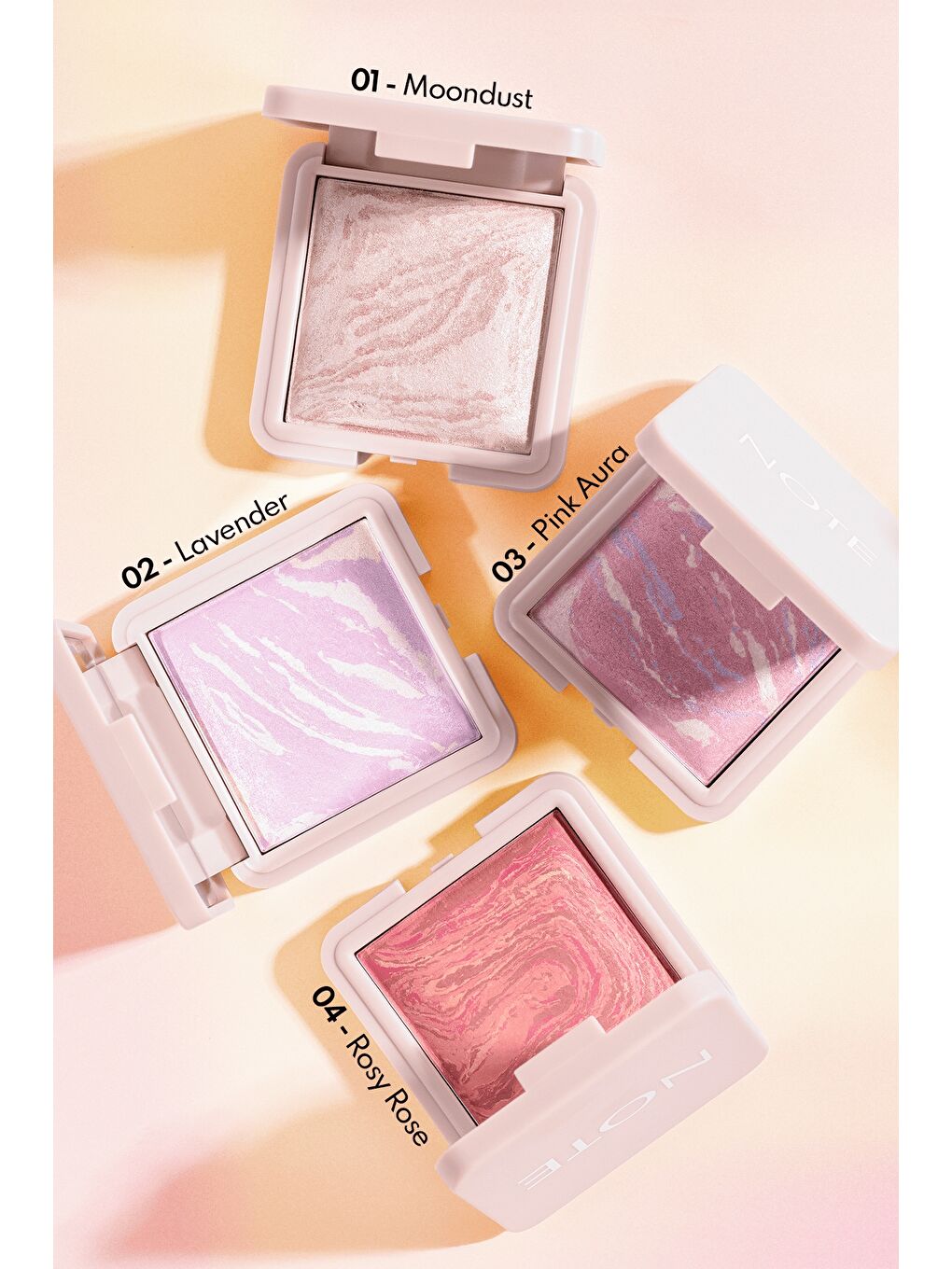 Marble Baked Blusher Fırınlanmış Allık - 02 Lavender-3