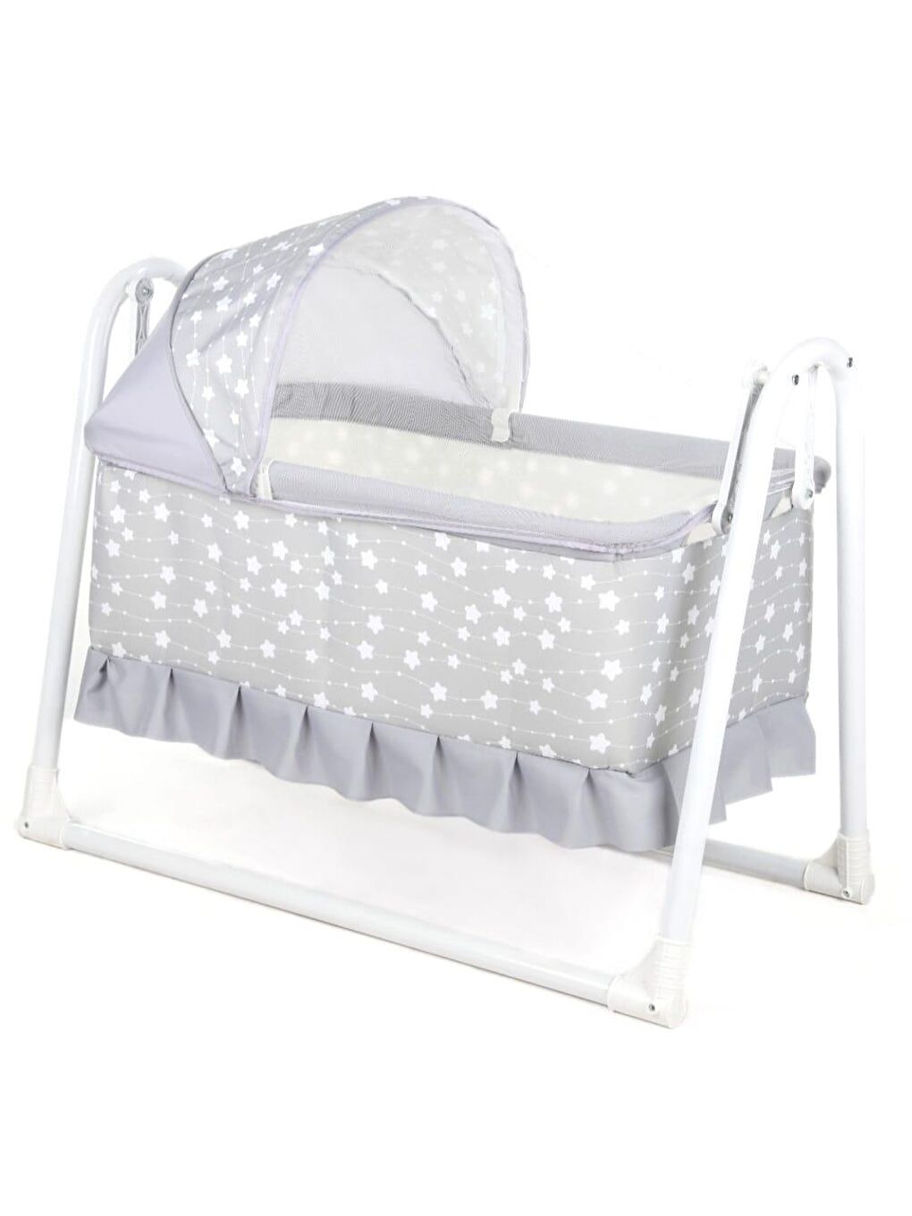 Yuvam Lüx Sepet Beşik Portatif Bebek Beşiği Sallanır Beşik