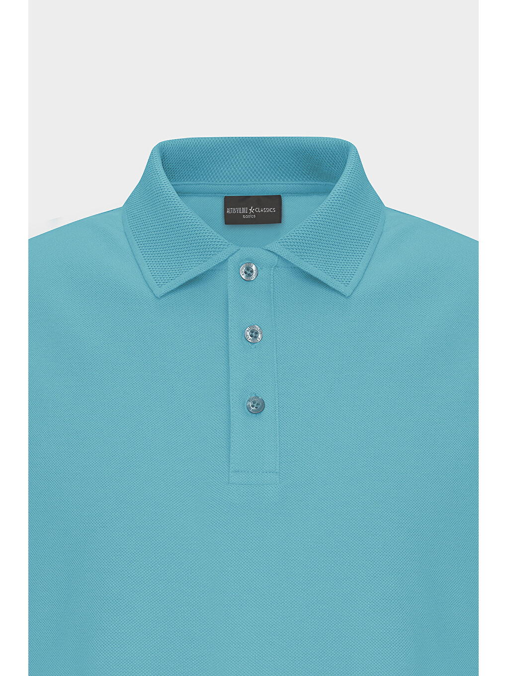 Erkek Petrol Slim Fit Dar Kesim Polo Yaka %100 Pamuk Kısa Kollu Tişört-10