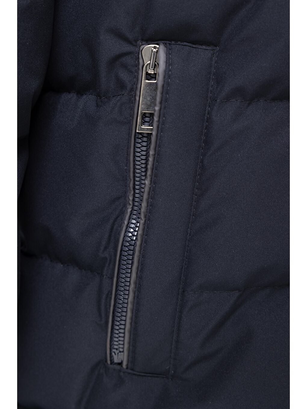Erkek Çıkarıbilir Kapüşonlu Su Geçirmez Şişme Mont Kaban Lacivert-4