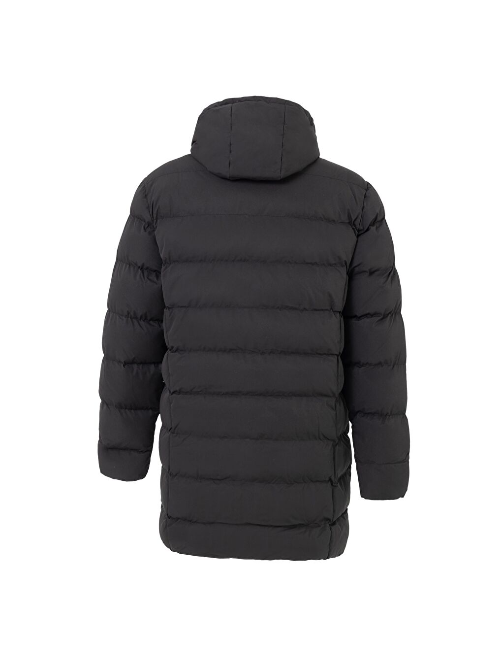 Erkek Çıkarıbilir Kapüşonlu Su Geçirmez  Şişme Mont Kaban Siyah-3