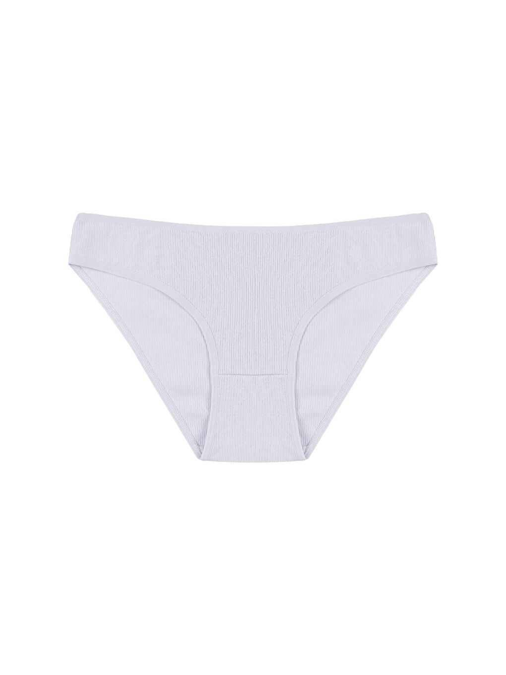 Lila Kadın Külot 7 li Pamuklu Etiket Detaylı Fitilli Ribana-7