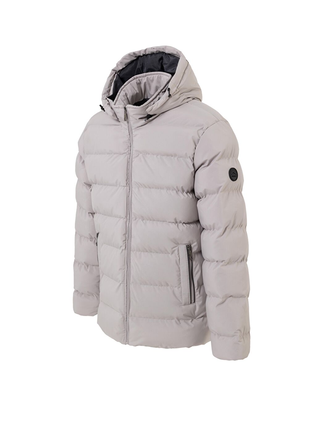 Bej Erkek Çıkarıbilir Kapüşonlu Su Geçirmez Mont Kaban Taş-1