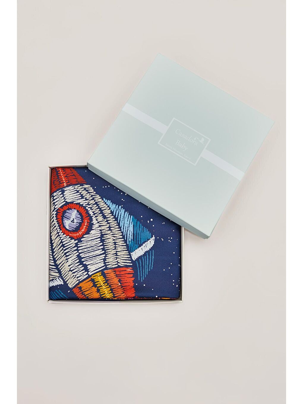 Space Planet %100 Pamuk, Saten Tek Kişilik Çocuk Nevresim Takımı - Lacivert-2