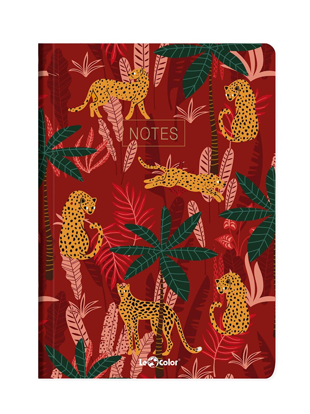 Tropikal Defter Düz Kırmızı 17x24 cm-1