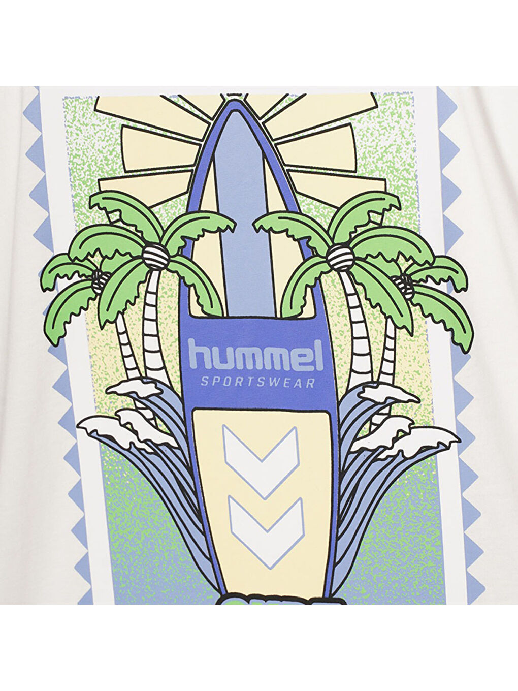 Smith Oversize Erkek Beyaz Yuvarlak Yaka Tişört-4