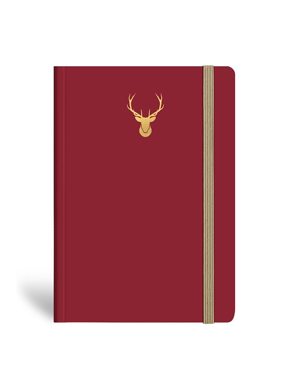 Minimal Defter Kareli Bordo 17x24cm-1