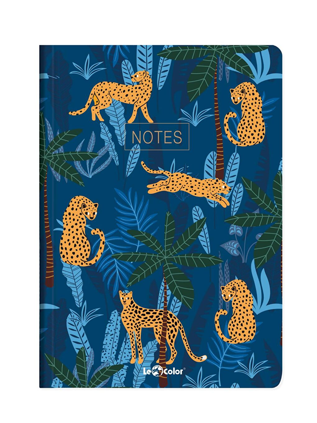 Tropikal Defter Düz Mavi 17x24 cm-1