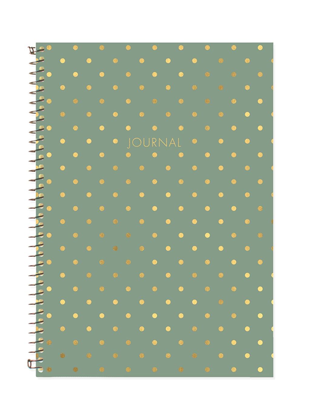 Puantiyeli Defter Çizgili Yeşil 17x24 cm