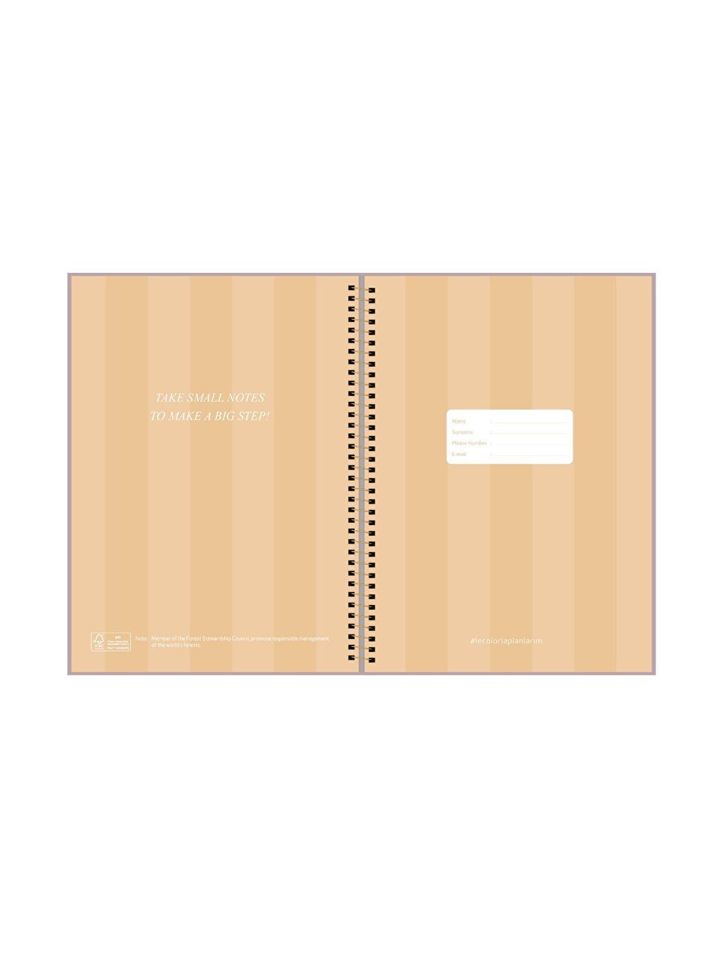 Puantiyeli Defter Çizgili Yeşil 17x24 cm-1