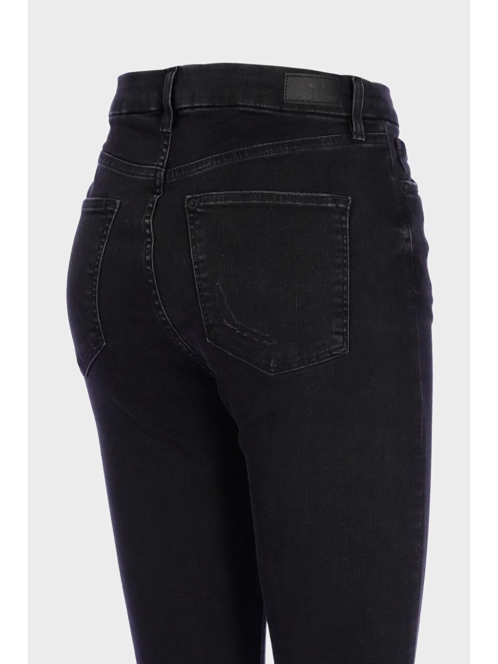 CROSS JEANS Antrasit Judy Antrasit Yüksek Bel Patı Fermuarlı Dizi Yırtıklı Skinny Curve Jean Pantolon C 4521-207 - 2