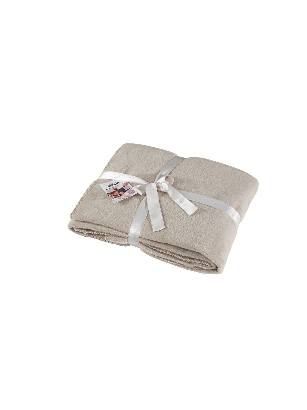 Pamuklu Tv Battaniye 127X155 Basic Bej-1