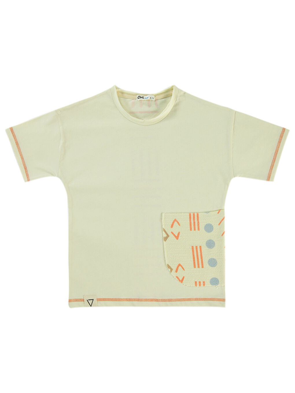 Boys Erkek Çocuk Tişört 6-9 Yaş Ekru-2