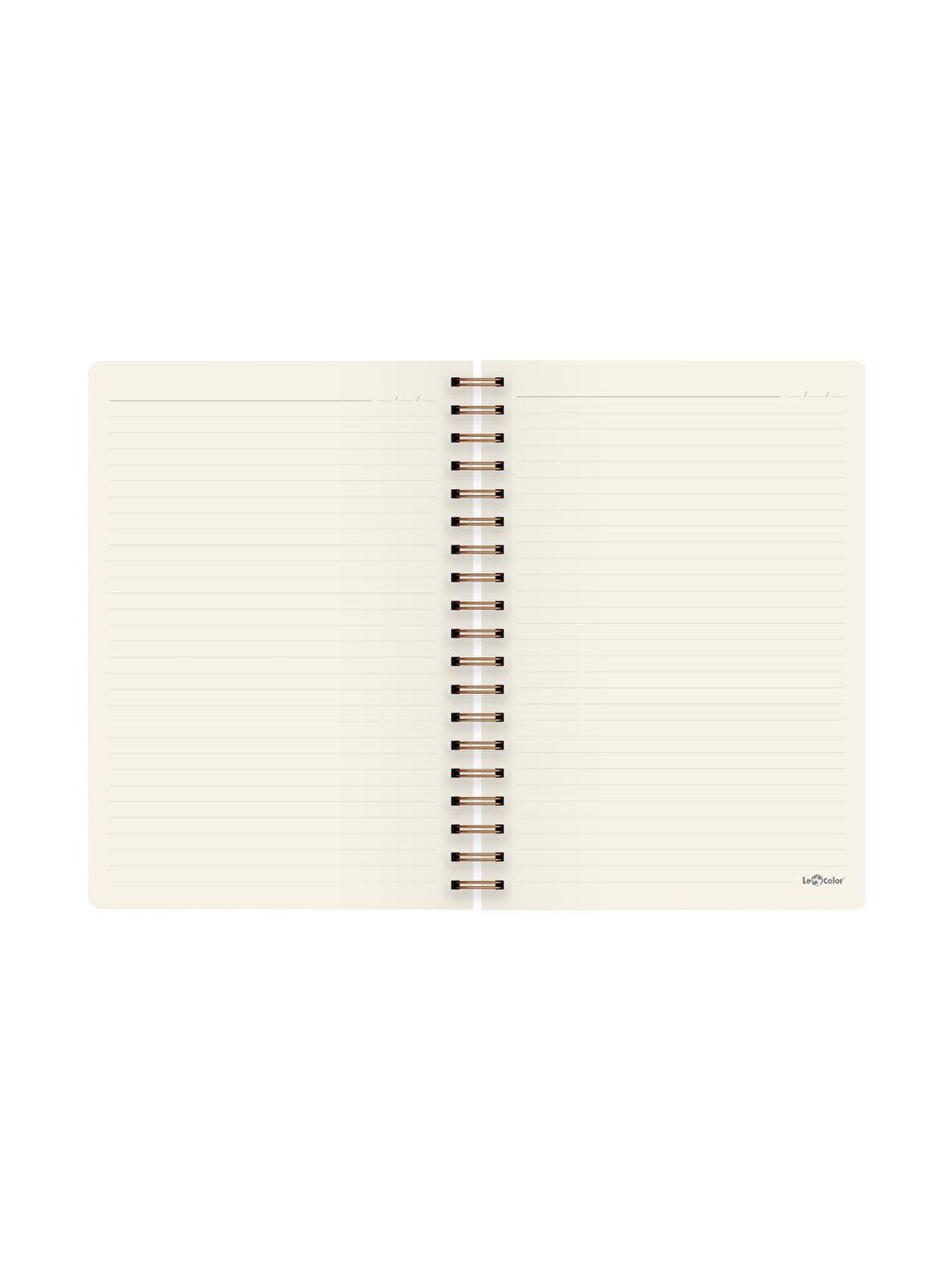 Botanical Spiralli Defter Çizgili Sarı 17x24 cm-2