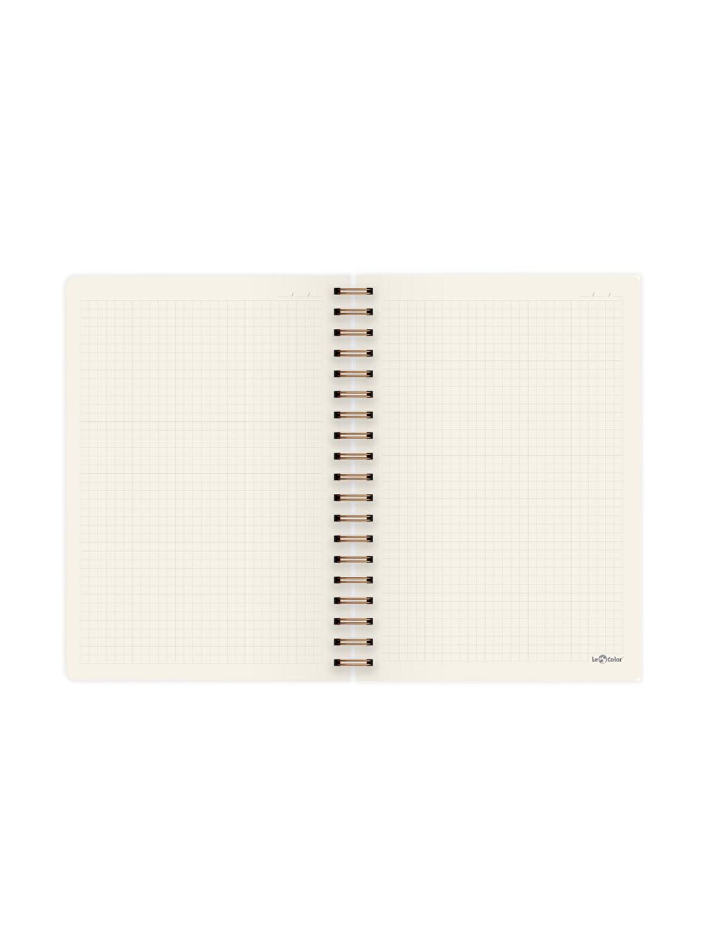 Spiralli Kareli Palmiye Baskılı Sert Kapak 17x24 cm Defter-2