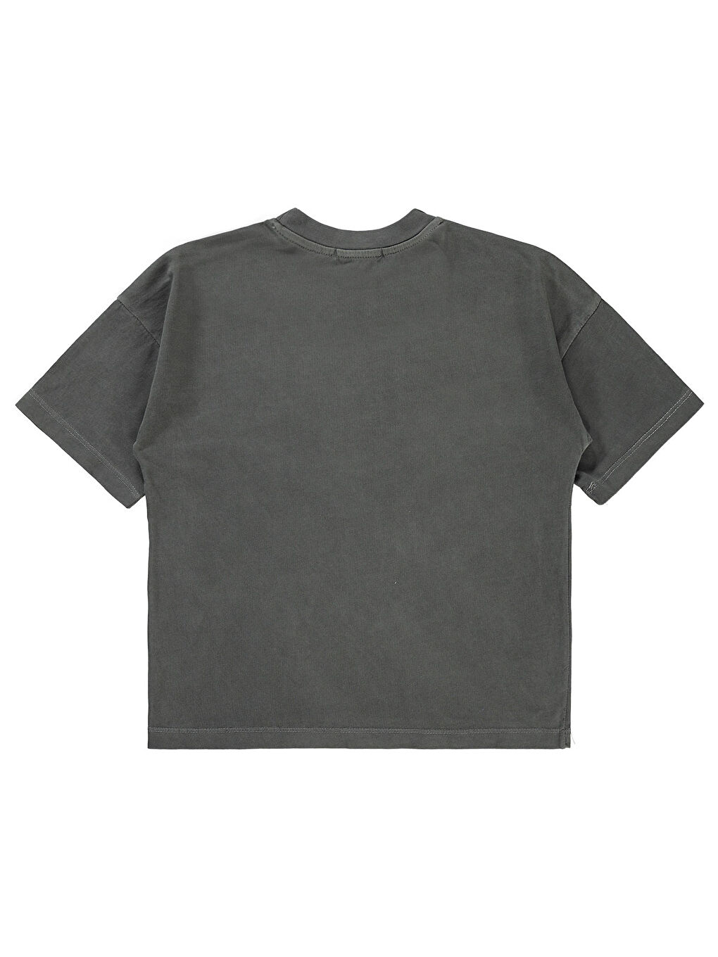 Boys Erkek Çocuk Tişört 6-9 Yaş Antrasit-1