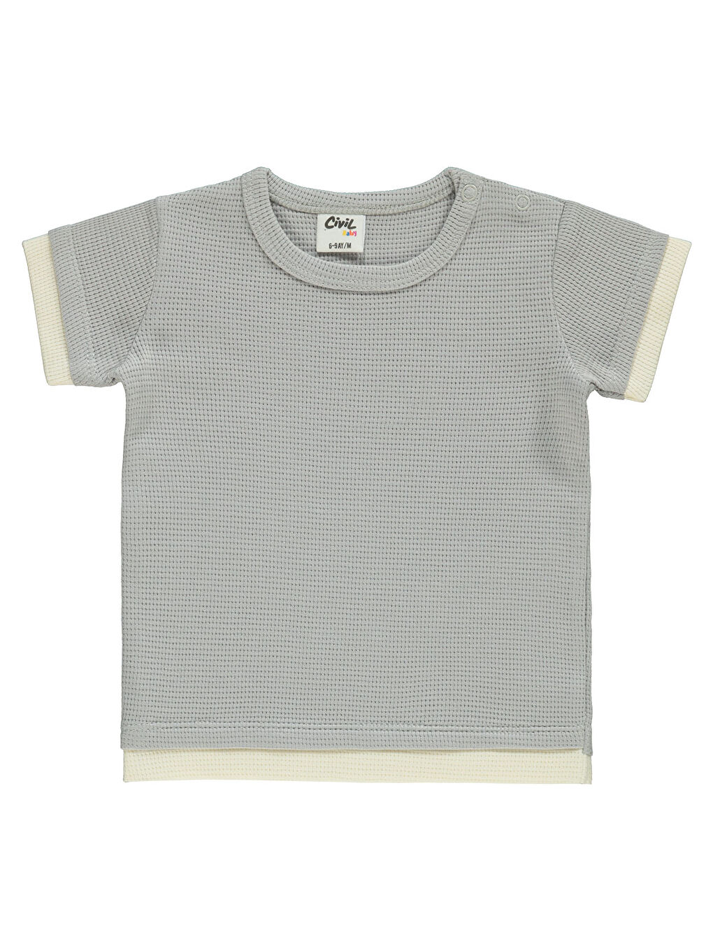 Baby Erkek Bebek Şortlu Takım 6-18 Ay Gri-2