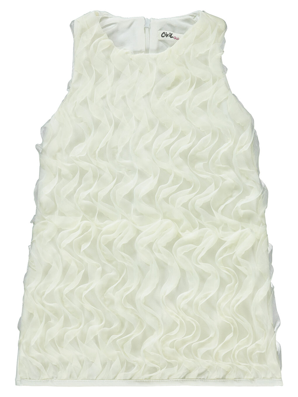 Girls Kız Çocuk Elbise 2-5 Yaş Ekru-1