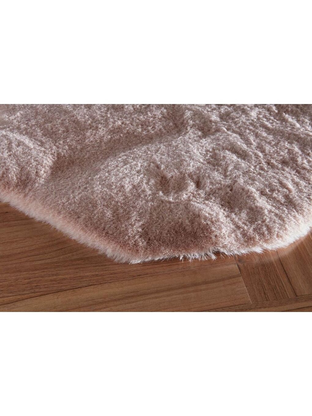 Pembe Kürk Post Halı 70x100 Pudra-2