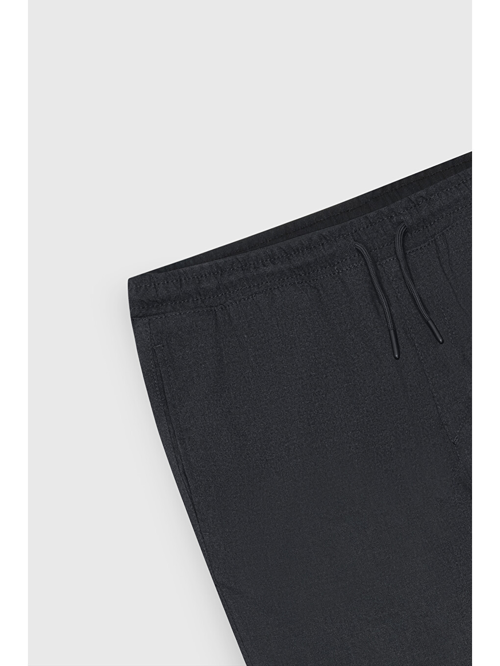Erkek Antrasit Slim Fit Rahat Kesim Beli Bağlamalı Yan Cepli Jogger Pantolon-10