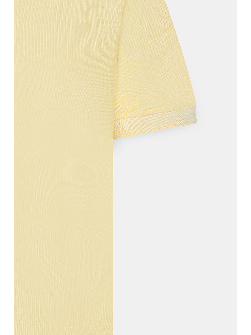 Erkek Sarı-Beyaz Slim Fit Dar Kesim Kıvrılmaz Polo Yaka Kısa Kollu Tişört-9