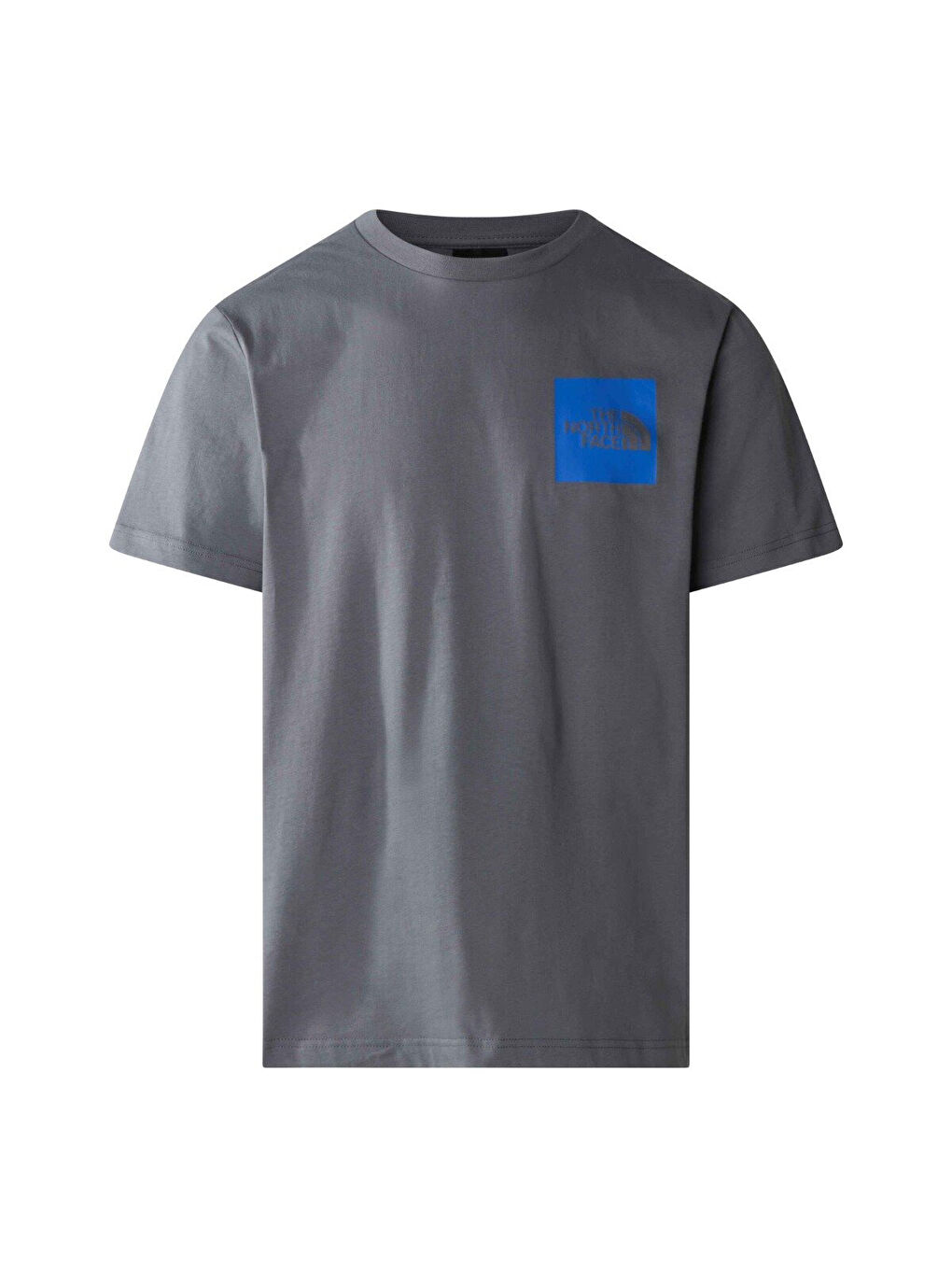 Fine Erkek Gri Yuvarlak Yaka Tişört-3